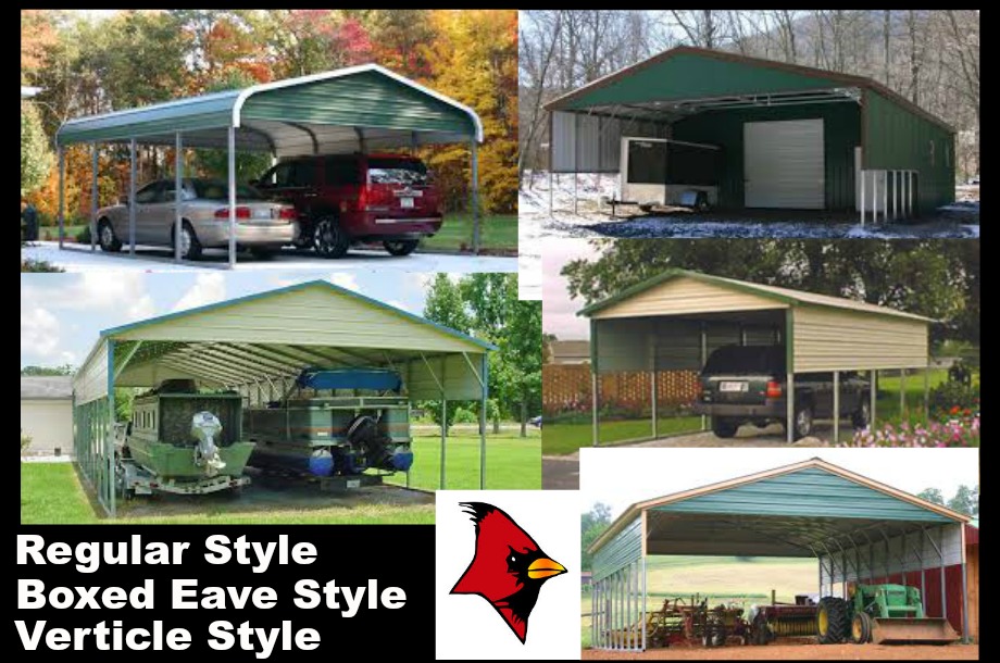 Amish Woodwork can customize your carport with extra side panels 
