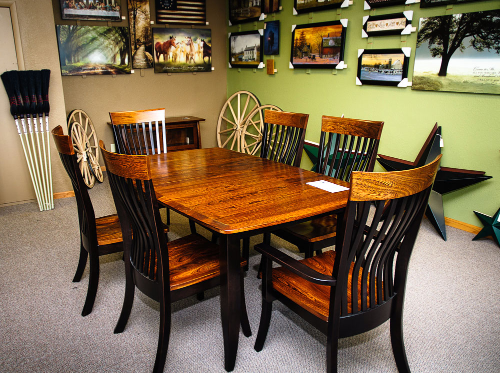 Handcrafted Amish Furniture Amish Woodwork Emporia KS   Amish Wood Dining Table 