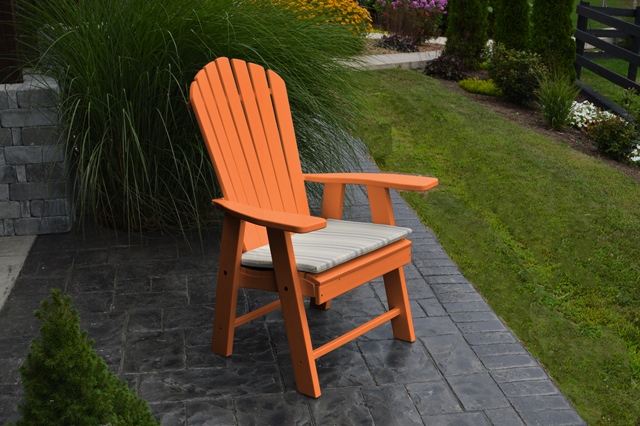 Item 882 Poly Upright Adirondack Chair Bright Orange 
